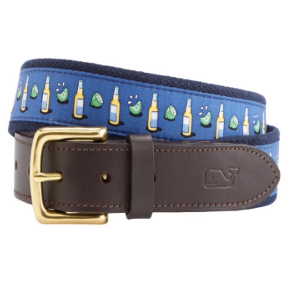 Vineyard Vines Corona & Lime Canvas Belt